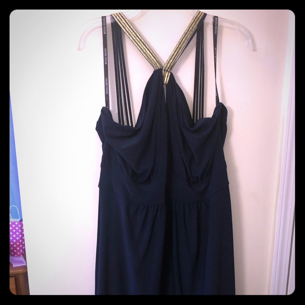 Bisou Bisou Navy and gold formal dress - 20W